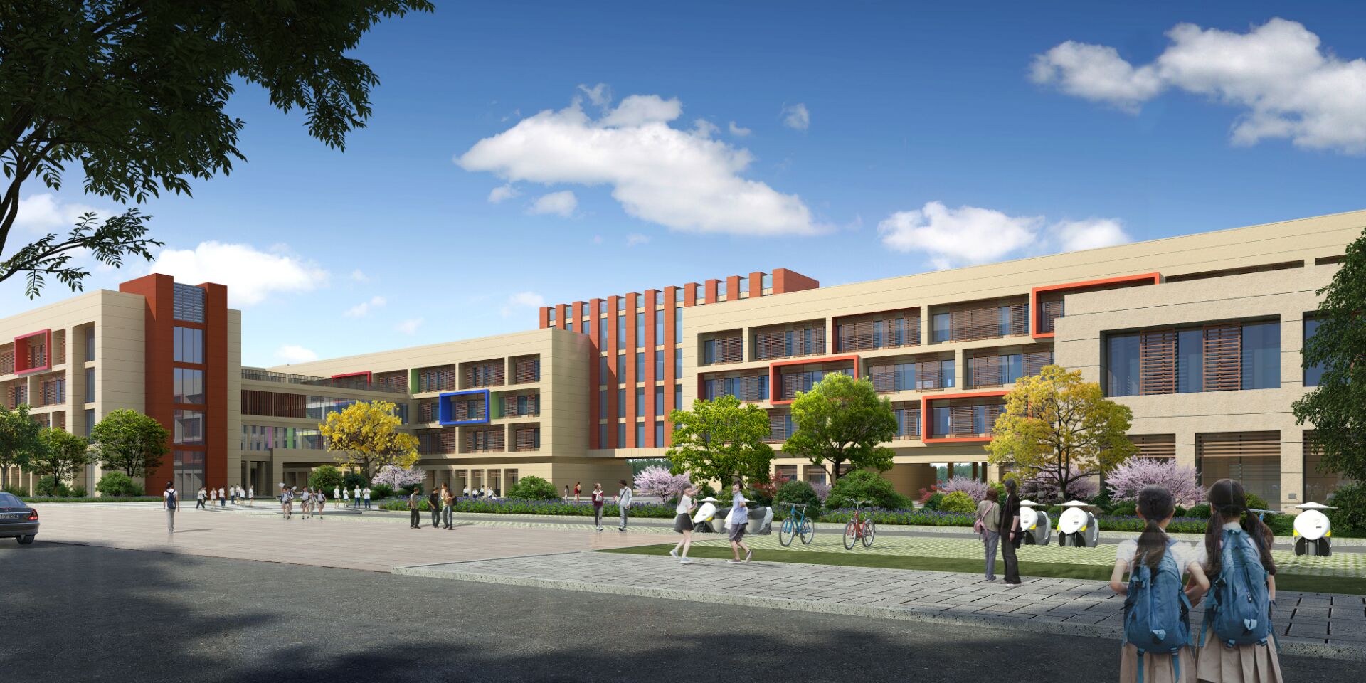铜陵市衡山路学校主体工程-房建工程-工程实例-铜陵益建工程有限责任